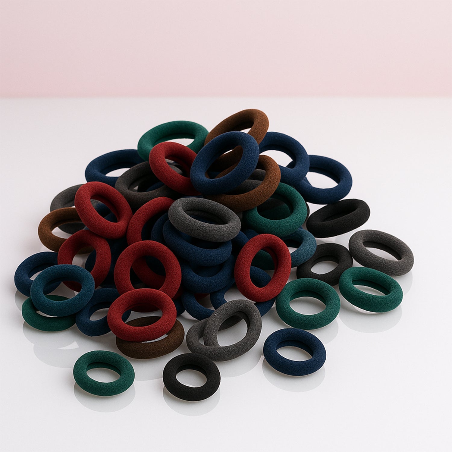 Small Hairbands Bands For Hair Rubber Bands (Pack Of 50  Multicolour) Small Hairbands Bands For Hair Rubber Bands (Pack Of 50  Multicolour)